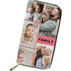 Gudina Portafogli da Donna con Foto Personalizzate,Doppio Iato inciso,Regali per Mamma, Papà, Fidanzata, Fidanzato, Bambino(10 Foto)