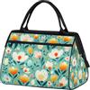 Mexpekil Borsone da viaggio impermeabile borsa da palestra Carry On Weekend Borse per la notte Grande bagaglio a mano borse per donne uomini bambini, Fiori Primavera Boho