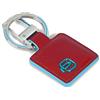 Piquadro PC3757B2/R Blue Square Portachiavi, Rosso