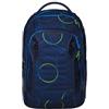 satch match plus zaino scuola satch ergonomico, espandibile 35 litri, unisex per ragazze e ragazzi, ideale per scuola Blue Tech - Blu scuro