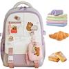 Generic Capybara - Zaino per ragazze, grazioso zaino Capybara per bambini, capacità, per viaggi, fine settimana, viaggi, università, scuola, spiaggia, picnic, gite, Viola, Refer to description