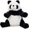 LIFKOME Zainetto di Peluche a Forma di Panda, Grande Capacità | Spallacci Regolabili, Chiusura con Cerniera Resistente, per Giocattoli e Snack, per Visite al Parco