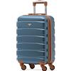 Flight Knight Valigie Rigide In ABS Leggere Con 4 Ruote, Bagaglio A Mano Da Cabina Approvato Per Oltre 100 Compagnie Aeree Come Easyjet, British Airways, Ryanair, E Molte Altre