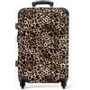 NoBoringSuitcases.com valigia grande 20-23 kg, media, trolley medio, rigida, rigido, da stiva, valigie grandi, bagaglio, leggera, medie rigide, con 4 ruote girevoli, 67 cm - 72 L, Macchie leopardate