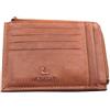 RV Roncato Porta Carte Credito In Pelle Con Portamonete Banconote Centrale Con Zip