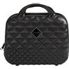 Camomilla Milano Vanity Case (15 lt.), Beauty Case da Viaggio, Materiale Rigido, Chiusura Zip, Colore Nero