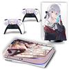 PDURMBUAB Nessuna Schiuma Nessuna Bolla Per PS5 Skin Disc Edition Anime Console E Controller Vinile Cover Wraps Per PS 5 Version 29861