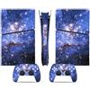 LNMLRBXEXZ Compatibile Con Adesivi Skin Per PS5 Slim Skin Disc Edition & Per Digital Console Controller Vinyl Cover Skins Wraps Scratch Resistant Compatible 27830 Avvolgimento(Disc Version)