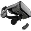 MZECH Cuffie Occhiali 3D VR, Visore Realtà Virtuale 3D, VR Visore Cuffie con Lenti HD Anti Luce Blu, per iPhone/Android Smartphones da 4,7 a 7,2 pollici, Regali di Natale per bambini e adulti(B)