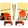 LNMLRBXEXZ Compatibile Con Adesivi Skin Per PS5 Slim Skin Disc Edition & Per Digital Console Controller Vinyl Cover Skins Wraps Scratch Resistant Compatible 30379 Avvolgimento(Disc Version)