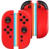RDFJ Custodia in silicone compatibile con controller Joycon Nintendo Switch 2 antiscivolo (rosso)