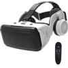 BHJAYIGS Occhiali VR, Visore Realtà Virtuale 3D, VR Visore Cuffie, Glasses 3D con Lenti HD Anti Luce Blu, Compatibili con Smartphone iPhone Android da 4,7-7,2 Pollici, Regalo di Natale, Regalo(F)