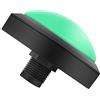 Smandy Pulsante Registrabile, Plastica con Luce LED, Facile Montaggio per Distributori Automatici Interattivi e Macchine da Gioco, Diametro 100 Mm (100#-verde+interruttore a tre gambe+luce LED)