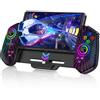 NinjaPlusOX Controller interruttore con joystick Hall per Nintendo Switch/OLED, Wired Switch Pro Telecomando con Turbo/4 Game Slot/Doppio Motore, Joypad Portatile di Ricambio per Nintendo Switch Controller
