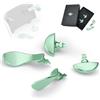 KD.FLY Pagaie posteriori in metallo per controller PS5 Edge, 4 pulsanti posteriori, accessori di ricambio per controller wireless PS5 Dual Sense Edge, verde macaron