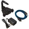 SYBA Narfi Gaming Mouse Bungee Stand - LED blu - Hub USB 3.0 a 4 porte con alimentazione attiva - Adattatore di alimentazione AC 5V è incluso - PC; Mac; Linux