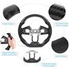 CFTGIW Volante in Fibra di Carbonio in Pelle Preformato con Cucitura Adatta per FC Type? R FK8 2016? 2020 OHC Sterzo a Carico a Carrello Sterzo in Fibra Ruota del Volante