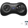 8Bitdo Controller wireless Bluetooth M30 per Switch, PC, Windows, MacOS, Android, Raspberry Pi con Sega Genesis e Sega Mega Drive Style (nero)