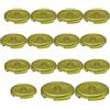SZJLMKJ 15pcs Arcade Button Caps per pulsanti meccanici Punk Workshop tappi pulsante - giallo