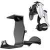Generico Supporto per cuffie per PS5 PRO per PS4 per xbox per Switch Supporto universale per cuffie con impugnatura sotto il tavolo/parete a doppio scopo (Nero)