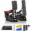 SIMSONN Plus X Sim Racing Pedals Pedali idraulici HE con cella di carico per simulatore di corse su PC Supporto per reattore aptico (Plus X P2-H2)