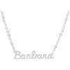 Magic In The Moonlight Collana NOME donna in acciaio 316L | ciondolo con nome personalizzato | fatte a mano, Made in Italy, ACCIAIO | BARBARA