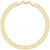 AMAR PRAGNA Bracciale in oro da uomo, in argento 925, da uomo, 19 cm