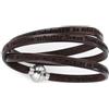Amen Bracciale in pelle Collezione Classic - Colore Marrone - Misura 57 Padre Nostro Latino