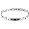 Maserati Bracciale Uomo in Acciaio, Ceramica, IP Oro Rosa, Collezione Ceramic - JM423ATZ32
