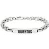 LOWELL Juventus Bracciale Uomo in Acciaio, B-JB023UAS, Catena con Logo Juventus