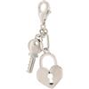 SHALOM - Ciondolo Chiave E Lucchetto In Argento 925