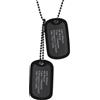 Richsteel Collana Militare Incisione Personalizzata Ciondolo Doppio Orlato Collane da Uomo Acciaio Tag Medaglione per Cani Stile Figo Impermeabile Anallergico