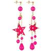 Lebole Maison Orecchini Stella Ciuffo Pois Fucsia