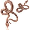 DOEARKO 2 pezzi di pesi per orecchio a forma di serpente per orecchie allargate, dilatatori, tappi, piercing al corpo, tunnel, plug in acciaio inossidabile ipoallergenico, gioielli per piercing al