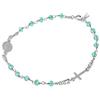 inSCINTILLE I Rosari Bracciale Uomo Donna con Rosario Cattolico in Argento 925 con Perline di Cristalli Colorati e Croce, Unisex Adulto Bambini con cofezione Regalo Inclusa nel Prezzo