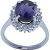 Generic Gemme autentiche Iolite forma ovale sfaccettata blu scuro Iolite 925 anelli in argento sterling - bellissimi gioielli miglior regalo per anelli impilabili per il giorno dell'anniversario-SR-17it
