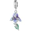 Teleye Fascino pendente iris Fascino in argento sterling 925 adatto per collana bracciale Pandora, BSC815