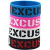 ZENRUIMING Braccialetto motivazionale in silicone con scritta NO Excuse da 2,5 cm, in morbido silicone, per sport all'aria aperta, 4 pezzi