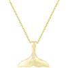 Generic Collana con balena per donna, catena in argento sterling 925 con coda di sirena collane con ciondolo donna bambini girocollo in colore nautico con pesce vintage - Oro, Oro