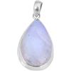 Meadows Natural Rainbow Moonstone Pendente, 925 Sterling Silver Handmade Pendente, Gemstone Gifts, 46x22mm, Argento sterling, Rainbow Moonstone