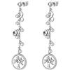Brosway Orecchini Donna, Orecchini Pendenti in Acciaio con Simbolo Albero Della Vita | Collezione CHAKRA - BHKE146