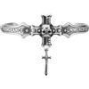 Starforged Bracciale Templari Campione dell'Imperatore Nero da Uomo Vintage Trendy Bracciale One Size Metallo Senza Pietra preziosa, Taglia unica, Metallo, Senza pietre preziose