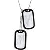 Richsteel Collana Militare Incisione Personalizzata Ciondolo Doppio Orlato Collane da Uomo Acciaio Tag Medaglione per Cani Stile Figo Impermeabile Anallergico