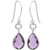 Jay Jools Orecchini ametista, orecchini in argento massiccio, orecchini pendenti a goccia, orecchini ametista a goccia, orecchini da donna, orecchini con pietra portafortuna di febbraio, argento Sterling,
