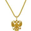 d'origine Russia Adler Catena da Uomo - Stemma Russo (Acciaio Inossidabile), 30 mm lang (ohne Öse), Acciaio inossidabile