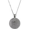 Damiano Argenti Collana Veneziana cm 50 con Ciondolo Medaglia con Incisione Preghiera Padre Nostro in Argento 925 Argento