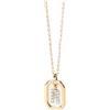 P D PAOLA PDPaola Mini Letter R Necklace Collana con nome a lettera oro, Onesize, Argento sterling, Zirconia cubica