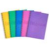 Sinclairs Luxpad - Taccuino formato A5, con rilegatura a spirale, formato FSC, 120 pagine, 1 pezzo, 5 colori assortiti.