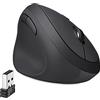 Perixx Perimice-719L, mouse verticale wireless per mancini, clic silenzioso e DPI a 3 livelli