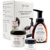 Eye Envy Kit smacchiatore a 3 Fasi per Gatti | Occhi puliti e Senza Macchie in 7 Giorni | Contiene: detergente 8.45 FL.oz, salviette 60 conteggi e Polvere 0.5oz | Non irritante e Naturale